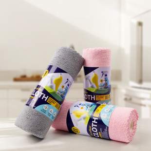 Lace Hand-Tearable Rag Towel Microfiber Lazy Rag Household Kitchen Dish Towel Car Cleaning Scouring Pad