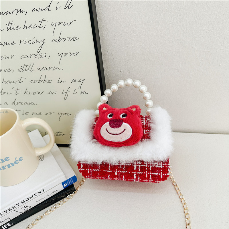 Transfronterizos Amazon bolsos para niños Aisha bolsa de la princesa bolsos de perlas bolsos de mano bolsos de chicas cadenas de comercio exterior