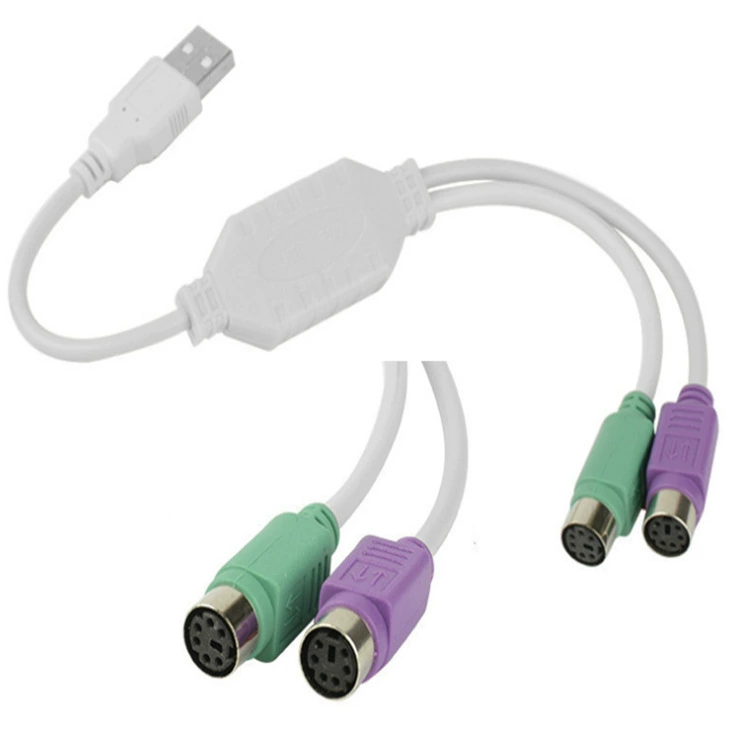 Производитель оптом USB ротор PS2 линия PS2 ротор USB ротор клавиатура/мышь ротор ротор проводка USB один пункт два