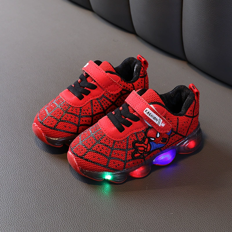 Детские модные карикатурные спортивные туфли для мальчиков, повседневная обувь, осень