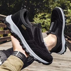 Cross-border large size outdoor walking shoes, 2023 autumn/winter new edition, slip-on soft bottom casual lazy man sports single shoes for men