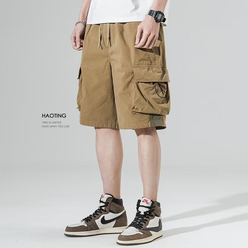 American Shorts Men's Summer Basketball Five-point Pants Teenager plus size Trendy Brand Loose Casual Beach Sports Pants American Shorts Men's Summer Basketball Five-point Pants Teenager plus size Trendy Brand Loose Casual Beach Sports Pants