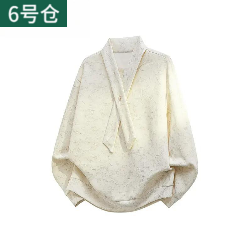Tie-Dye Winter Pullover Men's Stand-Up Collar Anti-Wrinkle Sweatshirt Designer's Lazy Style Tie-Dye Winter Pullover Men's Stand-Up Collar Anti-Wrinkle Sweatshirt Designer's Lazy Style