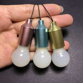 led小灯泡挂件塑料钥匙扣 迷你手电筒钥匙扣夜灯 发光灯泡钥匙扣