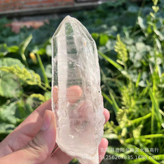 クロスボーダー人気天然水晶原石ヒマラヤ白水晶条白水晶柱単結晶鉱物置物