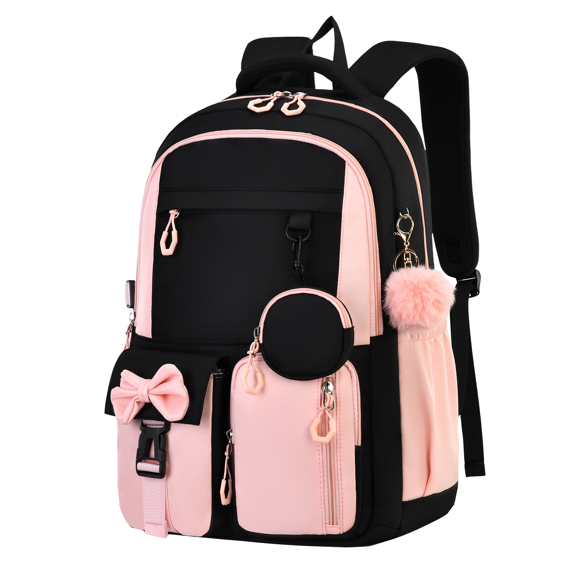 Grenzüberschreitender Amazon 2026 Schulrucksack für Grundschüler, hochwertiger Rucksack mit Schultergurten, minimalistisch, 3-teiliges Set aus der Fabrik