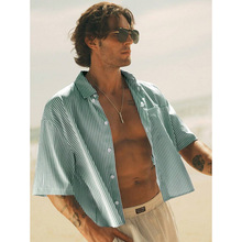 P 37751 Loose striped men's shirts ����������ʿ�����羳
