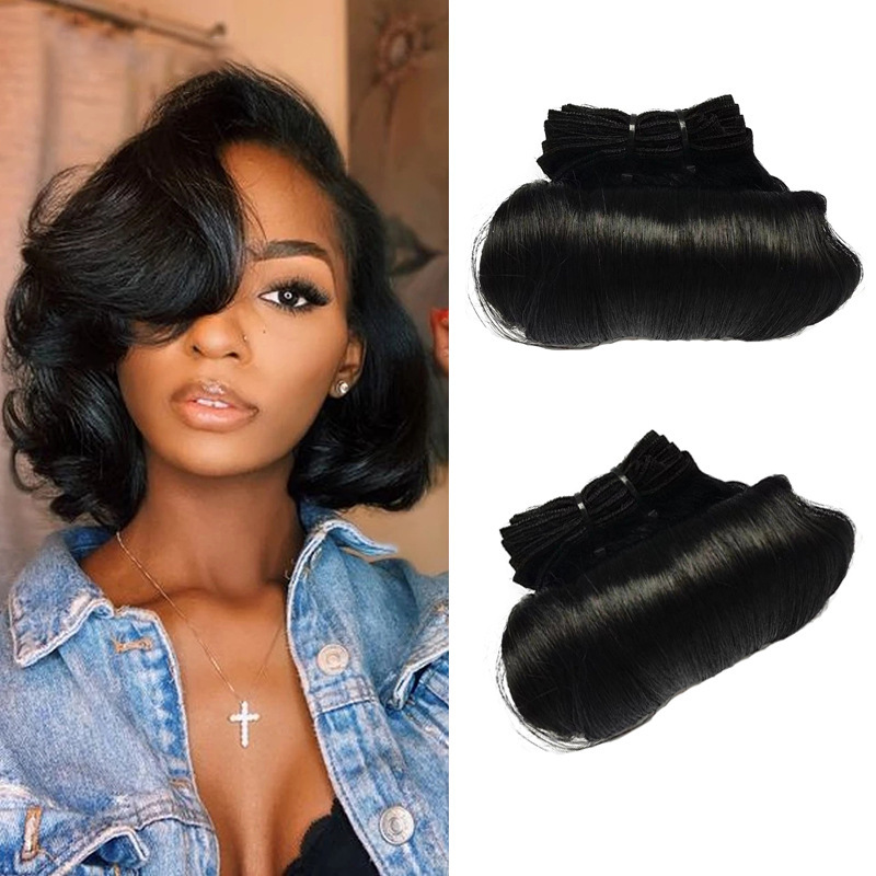 human hair egg curly hair bundles Natural Color