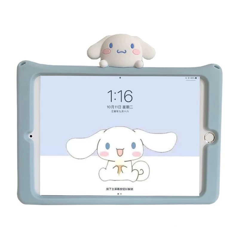 Милый новый чехол 2020 для iPad 10.2", для Air/3, плоский корпус, защита от падений, совместим с 6/8/5 поколением, 5 mini/4, мультяшный 9.7"