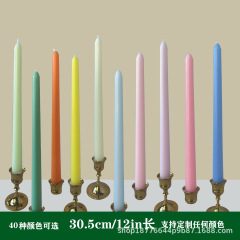 高さ30.5cm/12in長棒テーパーキャンドル装飾ウェディング結婚式ろうそく無煙無味無味長ろうそく