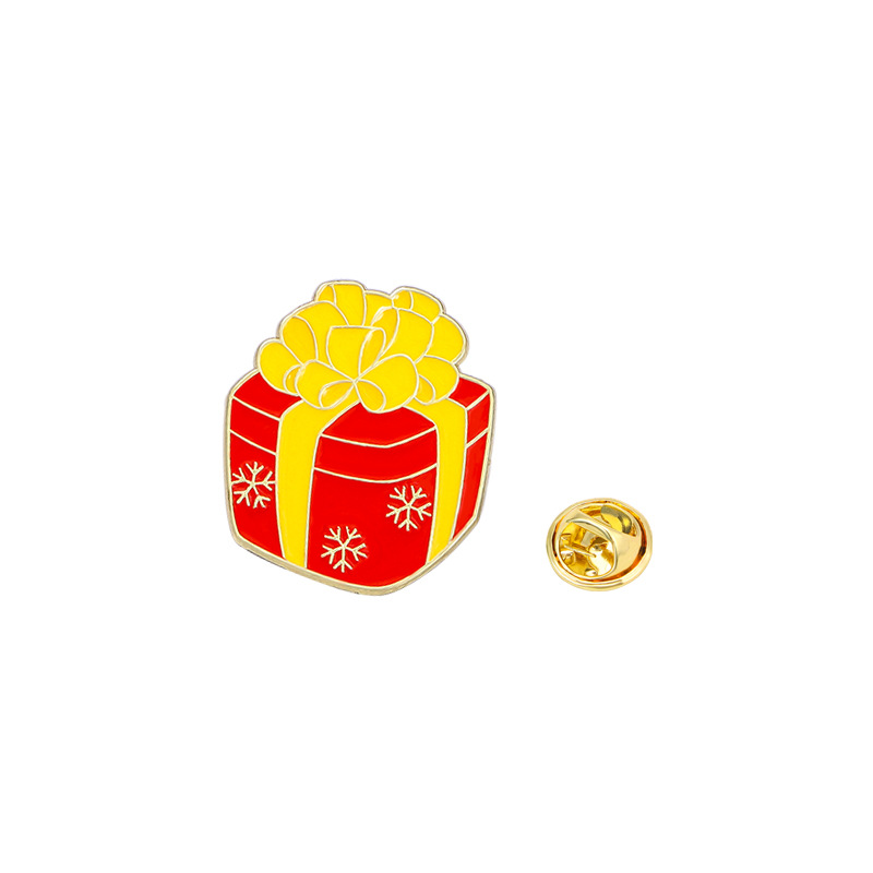 Broche de Navidad insignia de aleación caricatura adorable Santa Fe Navidad decoración de mochila escolar