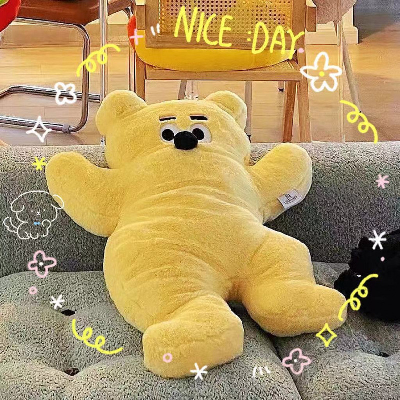 寝室人形クマ誕生日ギフトインスタイル枕かわいい枕ピンクの花ぬいぐるみ猫ソファ|undefined