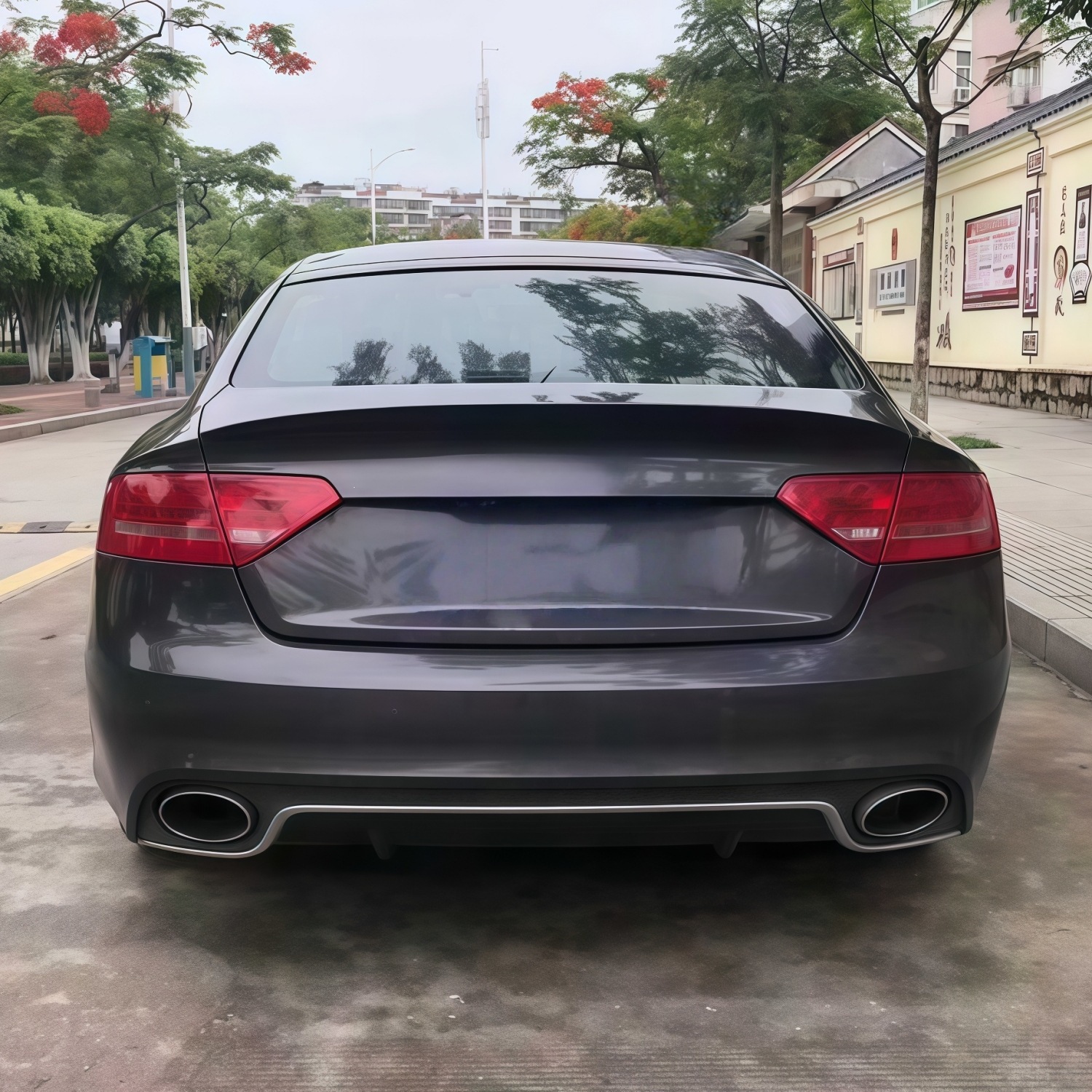08-16 models, specifically designed for Audi A5 rear bumpers, RS5-style body kit, professional upgrade and modification parts, wholesale