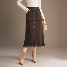 ��Ʒ����ȹŮ�ﶬ�¿����L��ë������ȹ�����@�ݸ����ڴ��ֶ�ȹ