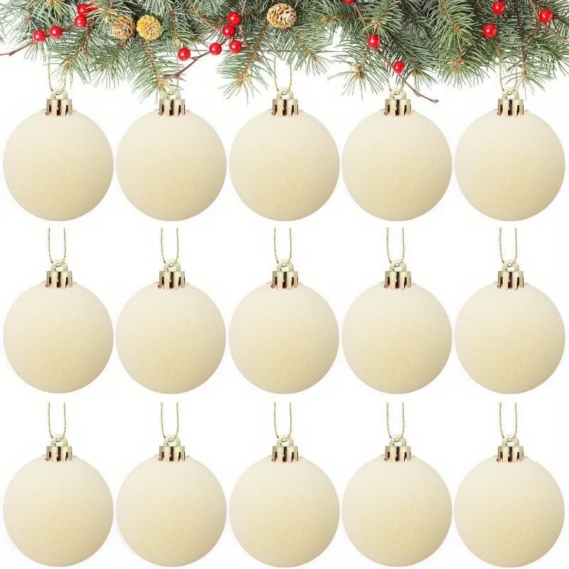 Navidad flotilla bola a granel decoración de Navidad 4 / 5 / 6 / 8cm colgando bola de Navidad colgando árbol de Navidad vino rojo tinta verde fruta verde