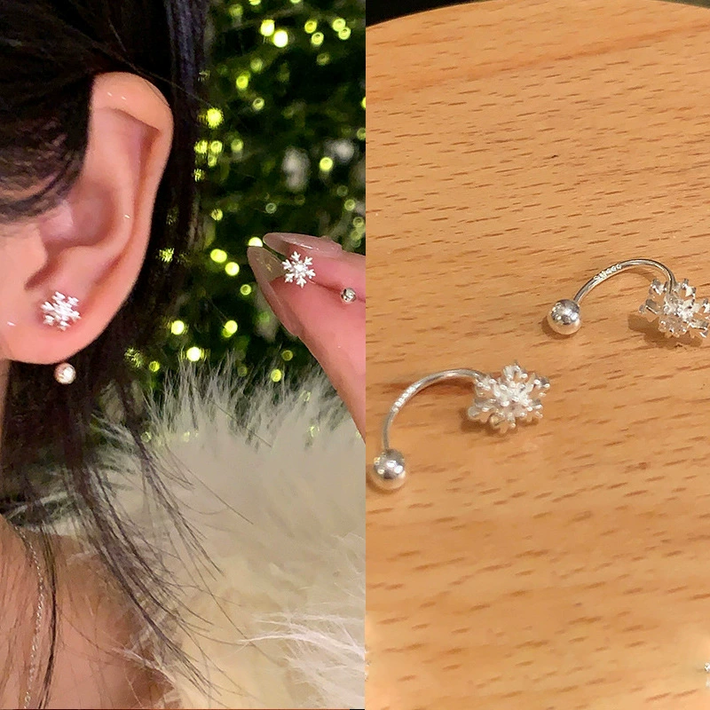 Серьги S925 с цирконием и бантом, лёгкая роскошь, 3×3 см, разные модели
