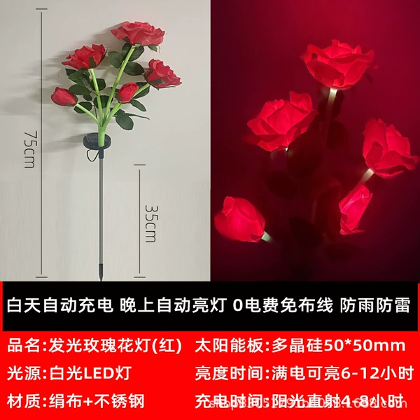 Solar-5 head-red roses (nude)