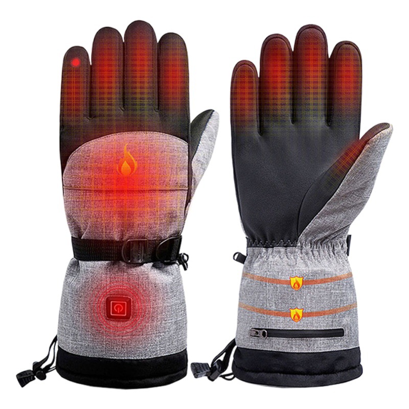 Heating Gloves, Smart Touch Screen Electric Heating Gloves, Winter Outdoor Cycling and Skiing, Cold-Proof and Warm Electric Heating Gloves