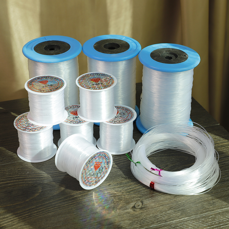 DIY Beading Transparent Crystal Non-Elastic Fishing Line Bracelet Pearl DIY Material Rice Bead Bracelet Line DIY Jewelry