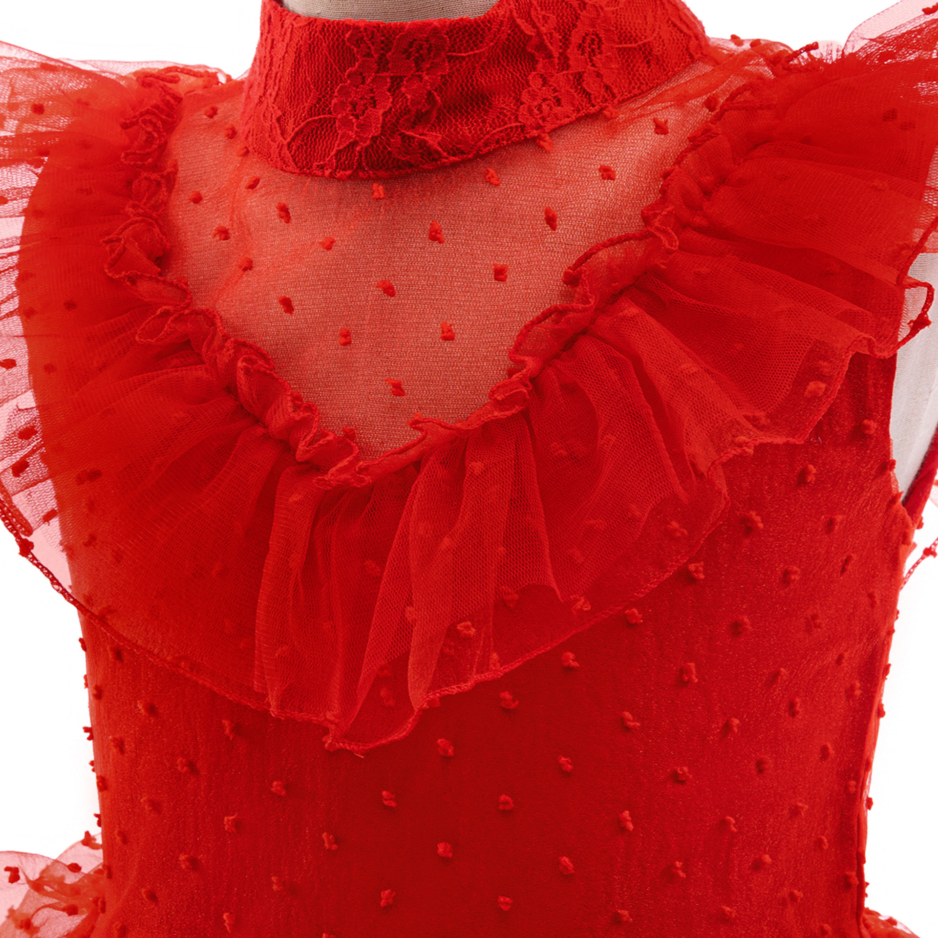 Comercio exterior transfronterizo vestido de niños red roja mágica del inframundo Lydia el mismo traje cosmético de niña de Halloween