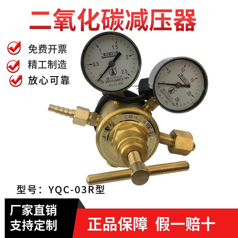 勇超牌二氧化碳减压器YQC-03R型电加热管道流量YQTG-343工厂供应