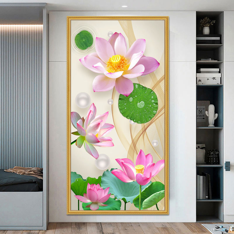 玄关装饰画客厅卧室竖版入户挂画现代简约轻奢走廊过道家居壁画|undefined