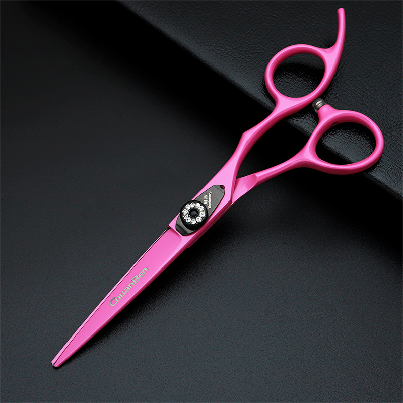 Neue pinkfarbene Haarschneideschere für Damen (Modelljahr 2026), modisches Design, scharf und langlebig, ideal für Schönheit und Friseurbedarf_voghion.com