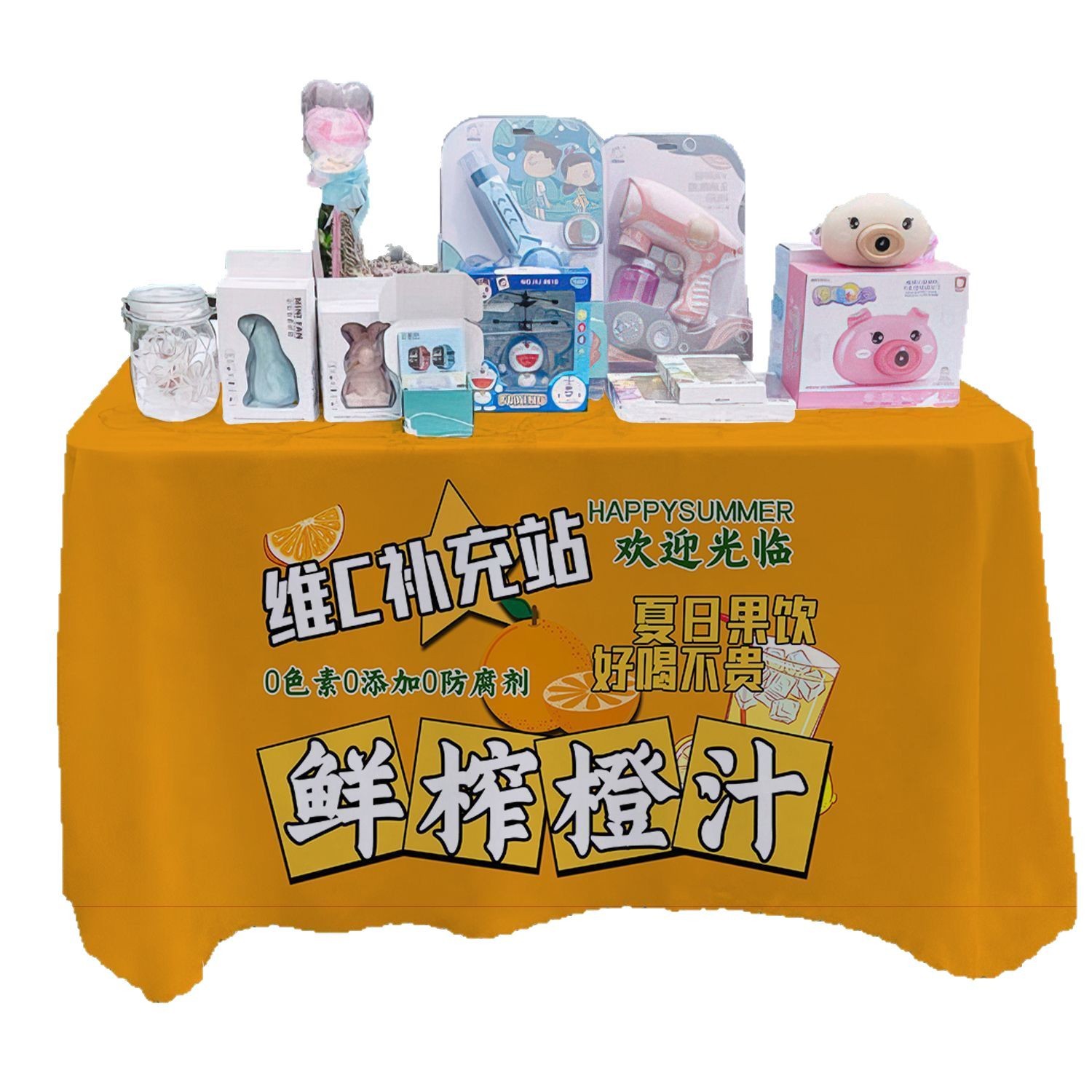 Mantel de jugo recién exprimido