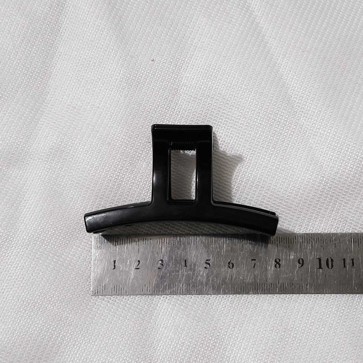 Pequeño clip de PC negro, clip de pelo sensorial de alto nivel, superficie brillante, menos clip de pelo de cola de caballo, material artesanal DIY