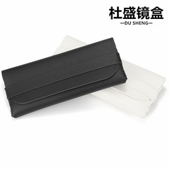 22 new style glasses case, black PU leather sunglasses case, women's fashionable white sunglasses case