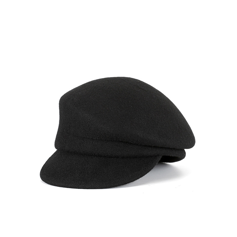 Sombrero japonés Otoño e Invierno de lana pura boina fiebre mismo estilo newsboy sombrero de fábrica pelo recto sombrero de moda retro británico