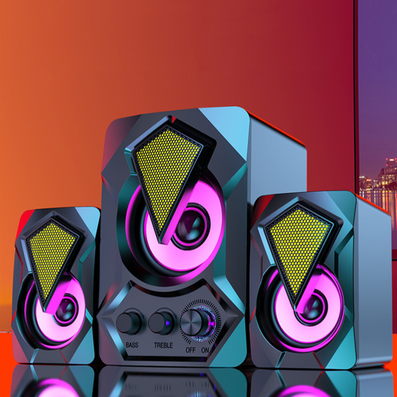G3有线蓝牙音箱组合重低音炮台式电脑手机游戏有源彩灯私模大喇叭|ms