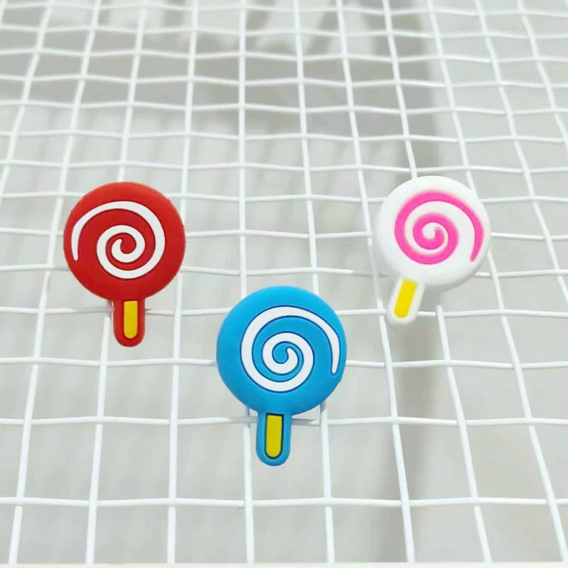 Новый стиль пятно теннисная ракетка силиконовый амортизатор мультфильм милый леденец теннисный аксессуар амортизатор