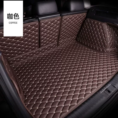 Trunk Mat — Specialized 25/2025 Model - full-coverage-hangzhou-embroidery-coffee-brown-lexus-es-imported
