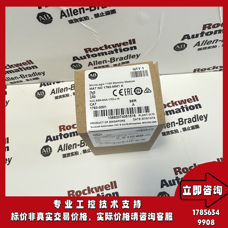 AB 1763-MM1 罗克韦尔MicroLgix 1200 可控制逻辑模块 内存卡