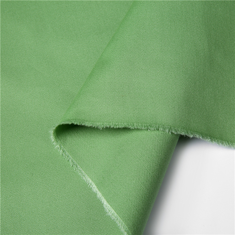 Fabrica de algodón orgánico de China tela de algodón spandex tela de pantalones