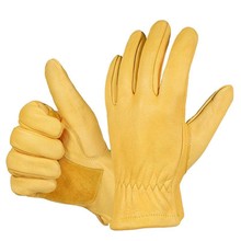 西埃图牛皮劳保手套柔软舒适防滑耐磨园艺搬运亚马逊跨境工作手套