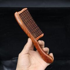 マイクロ凹面ローズウッドコーム伝統的なほぞとほぞプロセススプライシングヘアスムージングコーム手作り歯コームサンダルウッドマホガニーギフトコーム