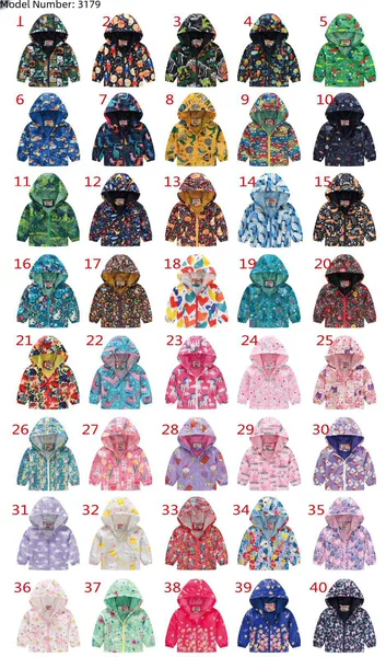 New Boys and Girls Casual Fashion European and American Style Coat Children's Cute Style Printed Korean Style Jacket with Hood