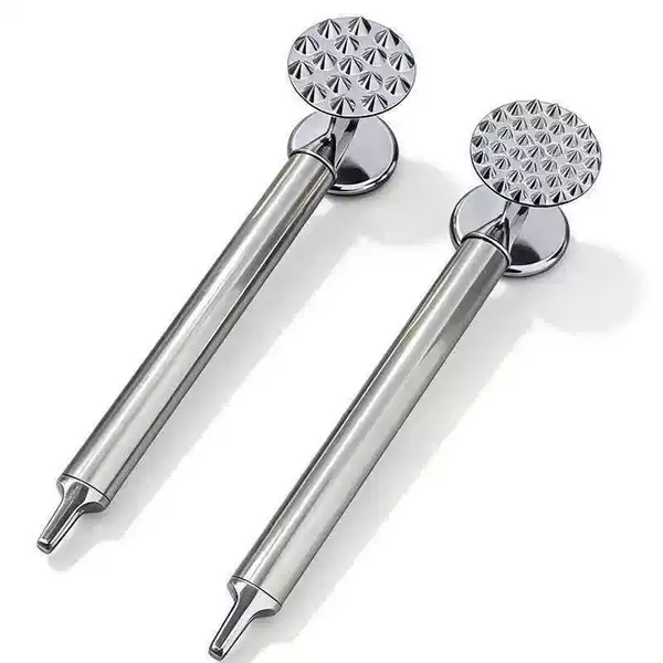 Stainless steel double-sided meat tenderizer, household meat tenderizer, steak hammer, multifunctional kitchen cooking hammer
