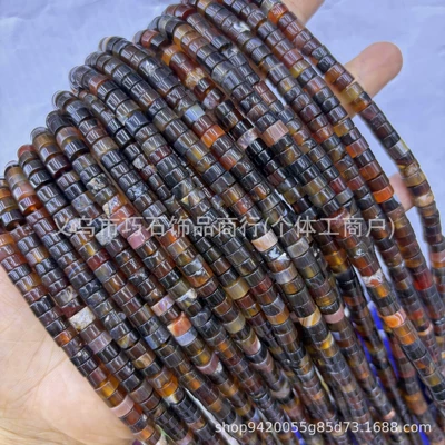 Agate Red Pattern Turquoise Right | Zərgərlik ara hissələri - dream-agate-36mm