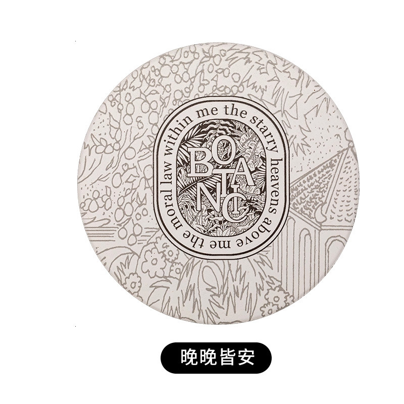 硬硅藻泥隔热餐盘垫餐桌防烫垫吸水速干餐垫圆形水杯垫防滑垫锅垫|undefined