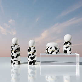 50g30ml100ml120ml保龄球盖套装瓶护肤品包材圆盖贵妇瓶玻璃瓶