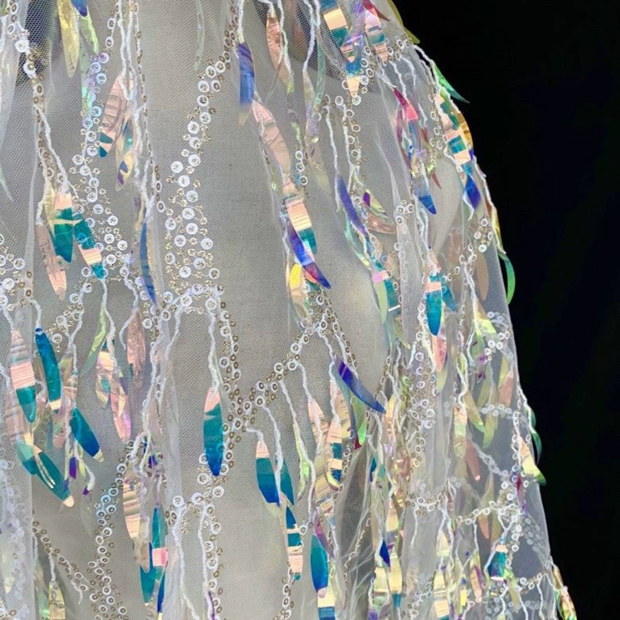 Милайшие ногти sequins, ткань, костюм, черный кружевной улун Да Хонг Пао