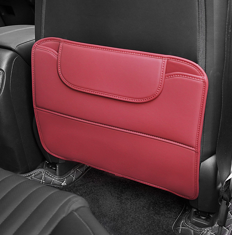 Car Seat Back Anti-Kick Pad Car Rear Protection Pad Anti-Wear Pad Car Storage Bag Anti-Dirty Protective Pad