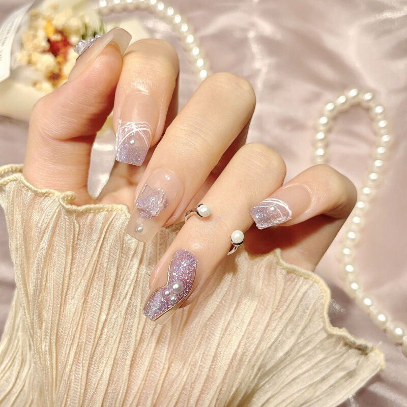 Autumn and Winter New Pure Handmade Wearable Nails Butterfly Sparkling Cat Eye Manicure Patches Finished High-End Hand-Painted Ribbon Nails Autumn and Winter New Pure Handmade Wearable Nails Butterfly Sparkling Cat Eye Manicure Patches Finished High-End Hand-Painted Ribbon Nails