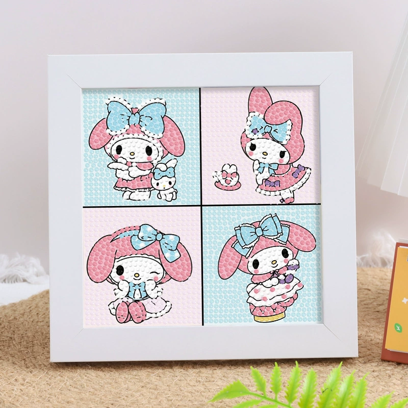 Набор для алмазной вышивки (Sanrio) Пикачу в раме, 17×17 см, комплект для полного стежка DIY