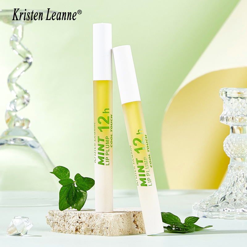 Aceite labial de larga duración Black Technology de KRISTEN LEANNE con efecto refrescante y transparencia de menta Duddy Lips_voghion.com