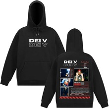 Hot Sale Rapper Dei V Quien Es Dei V Tour Hoodie Men Women V