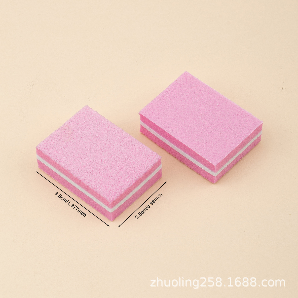 Esponja de uñas mini cuadrado alto espumado pulido colorido bloque de tofu al por mayor fuente de suministro transfronterizo especial fabricante